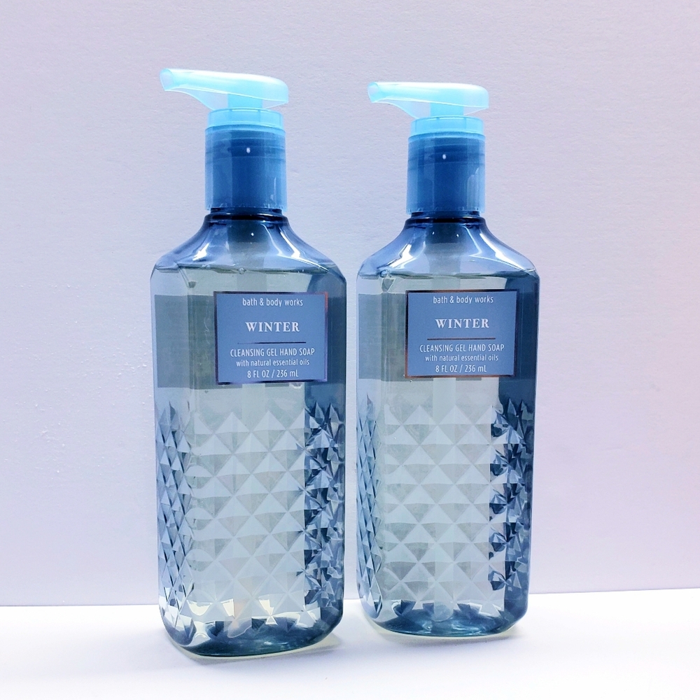 Bath & Body Works WINTER Gentle Cleansing Gel Hand Soap, 8 fl oz (2 pcs)